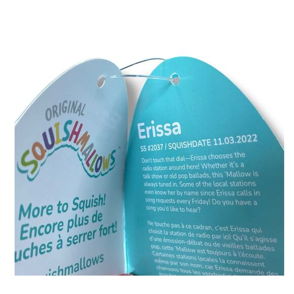 Squishmallows Erissa Blueberry Pop Tart Pastry Stuffed Animal Nursery Gift 6" - Picture 7 of 9